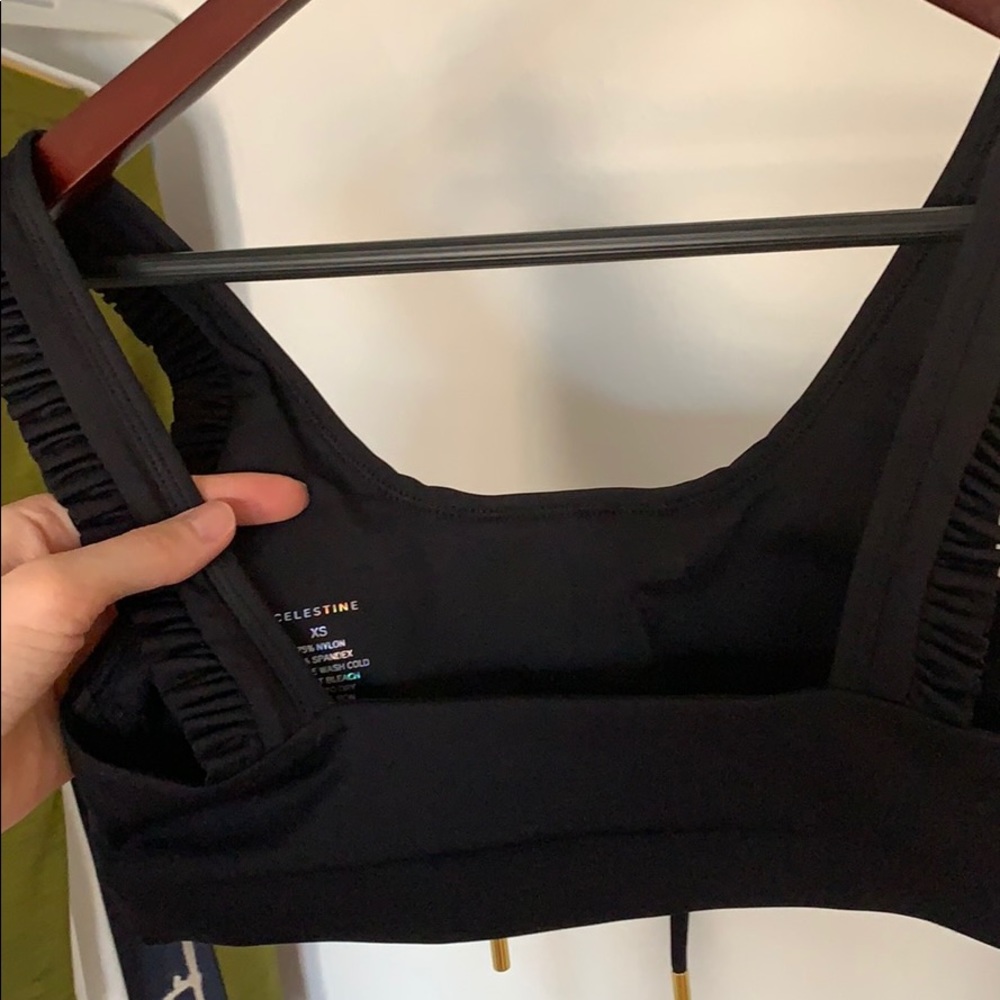 Celestine Lace-Up Ruffle Bra - Carbon38 - Picture 5 of 5